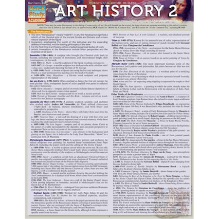 Barcharts Art History 2 Quickstudy Easel 9781423215509